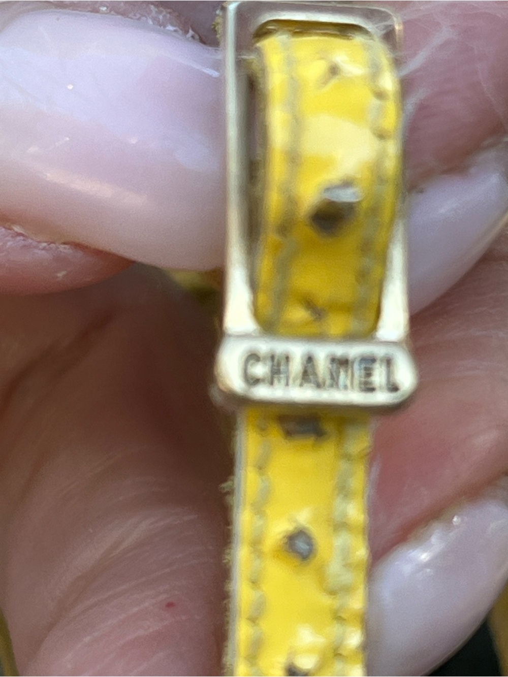 Vintage CHANEL Yellow Camellia Strappy Kitten Heel Sandals circa cruise 2003 - Picture 9 of 10